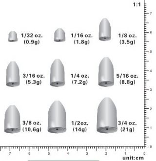 Vike Tungsten Worm Bullet Weight - 